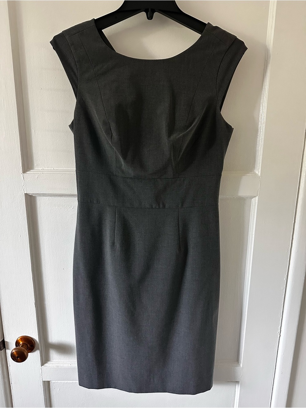 The Limited Sleeveless Sheath Dress in Charcoal